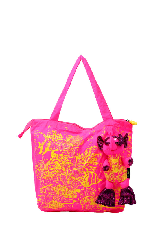 ELEPH DIVING CORAL - M : Pink/Yellow