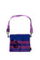 ELEPH ORIGAMI CROSSBODY PLEAT MULTI CHECK : Navy / Purple / Orange