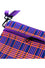 ELEPH ORIGAMI CROSSBODY PLEAT MULTI CHECK : Navy / Purple / Orange