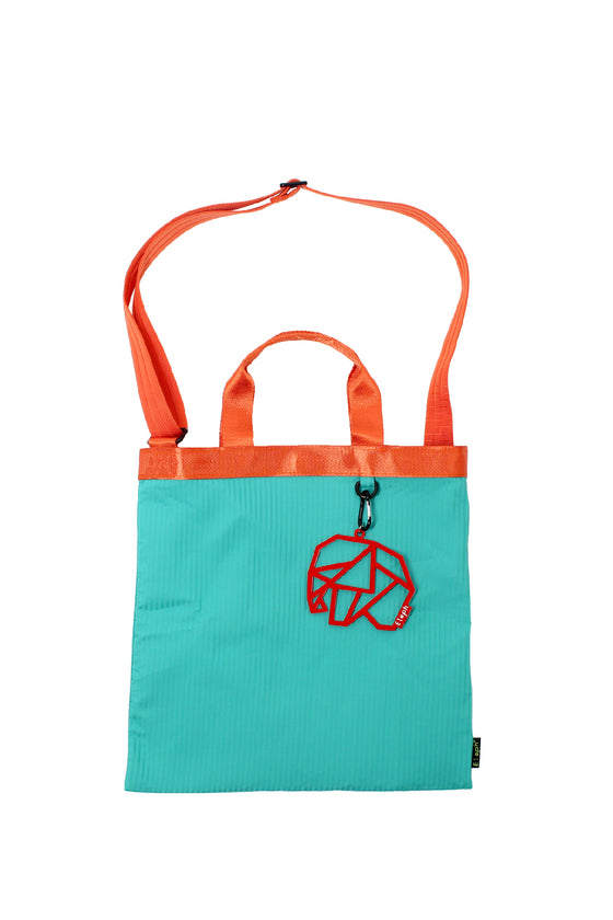 ELEPH ANDY TOTE PLEAT - M : Turquoise